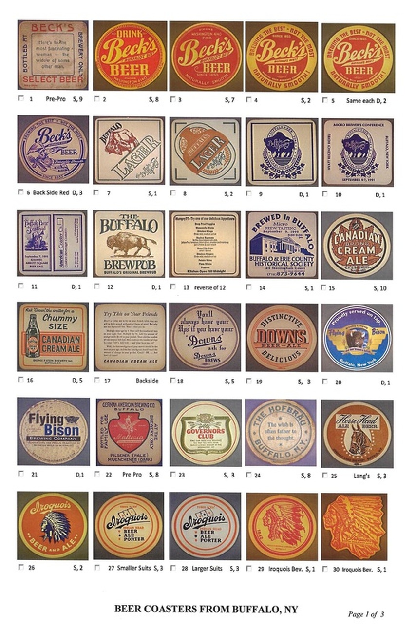 Vintage Koch's Beer Lot 2 Beer Tray Liners 8 Beer Coasters 